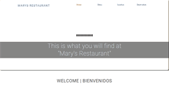 Desktop Screenshot of marys-restaurants.com